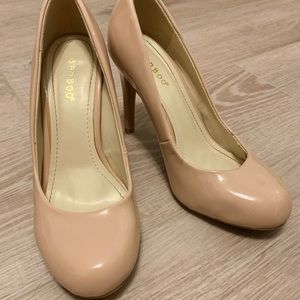 Bamboo brand nude pumps